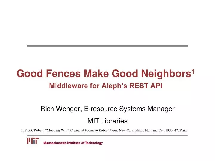 good fences make good neighbors 1 middleware for aleph s rest api