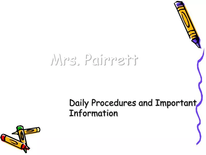 mrs pairrett