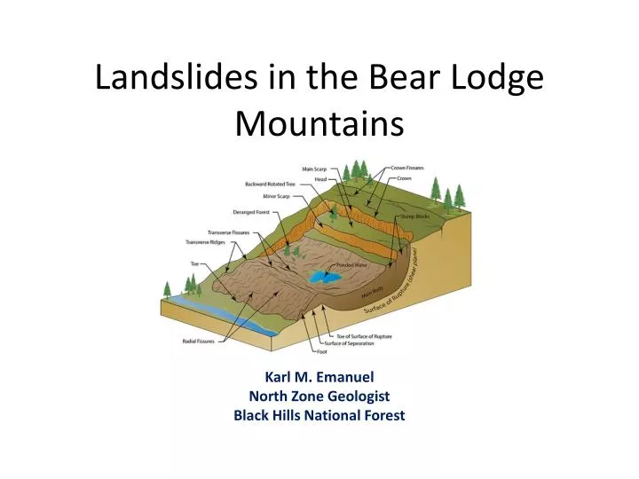 landslides in the bear lodge mountains