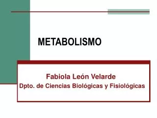 metabolismo