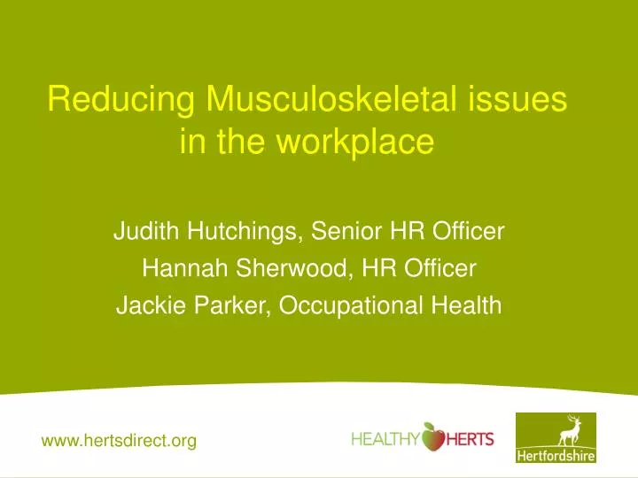 reducing musculoskeletal issues in the workplace