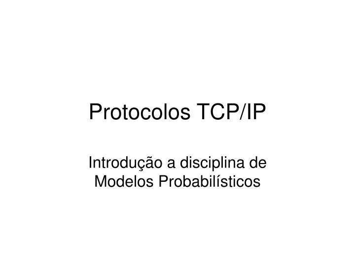 protocolos tcp ip