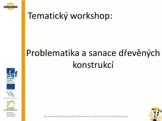 problematika a sanace d ev n ch konstrukc