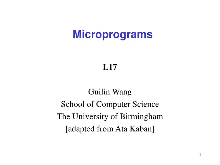 microprograms