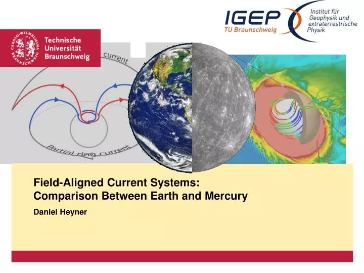 field aligned current systems comparison between earth and mercury