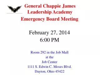 General Chappie James Leadership Academy