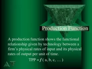 Production Function