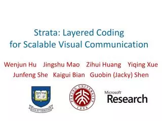 Strata: Layered Coding for Scalable Visual Communication
