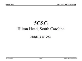 5GSG Hilton Head, South Carolina