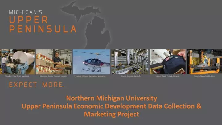 northern michigan university upper peninsula economic development data collection marketing project
