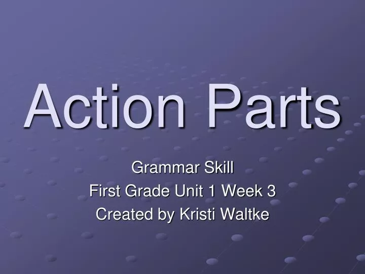 action parts