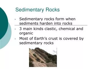 Sedimentary Rocks