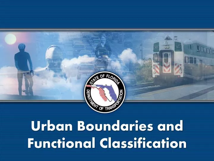 urban boundaries and functional classification