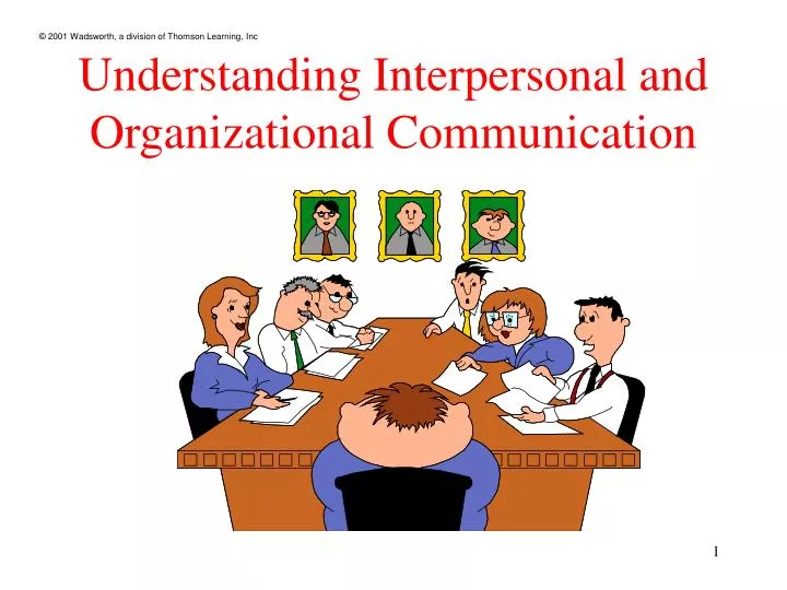 understanding interpersonal and organizational communication