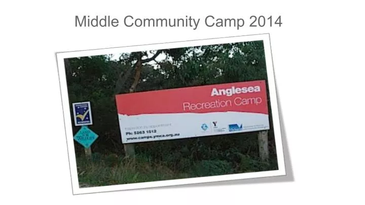 middle community camp 2014