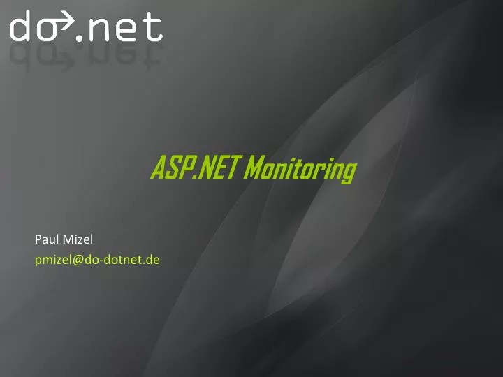asp net monitoring