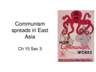 Communism spreads in East Asia