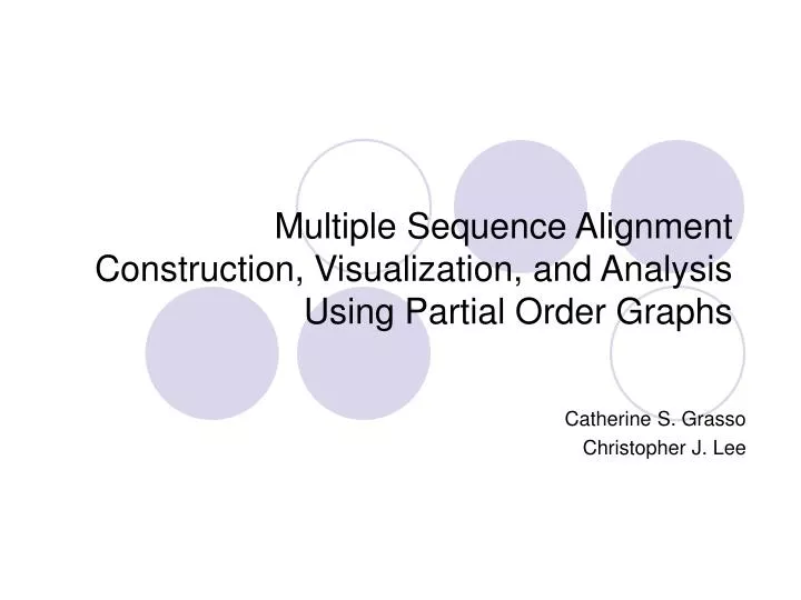 multiple sequence alignment construction visualization and analysis using partial order graphs