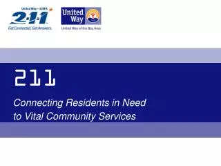 211 Connecting Residents in Need to Vital Community Services