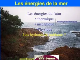 les nergies de la mer