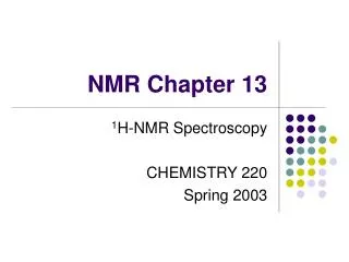 NMR Chapter 13