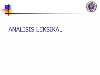 analisis leksikal