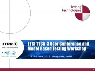 11th TTCN-3 User Conference