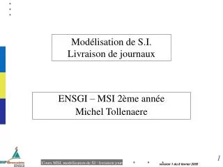 mod lisation de s i livraison de journaux
