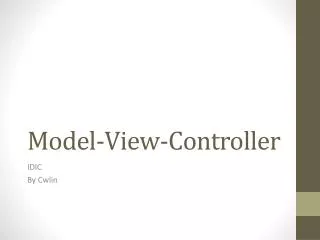 model view controller