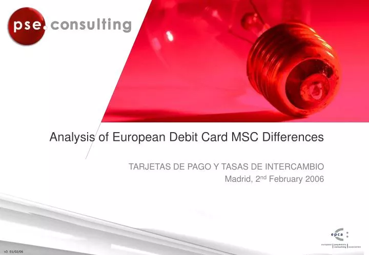 analysis of european debit card msc differences