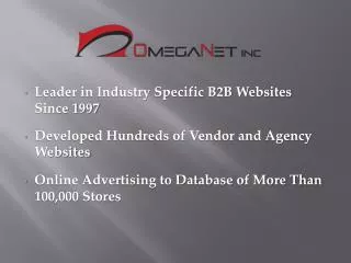 Leader in Industry Specific B2B Websites Since 1997