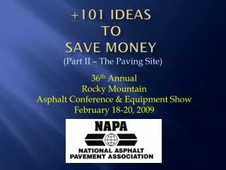 + 101 IDEAS to save money