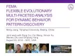 FEMA: Flexible evolutionary Multi-faceted analysis for dynamic behavior pattern Discovery - slide 1