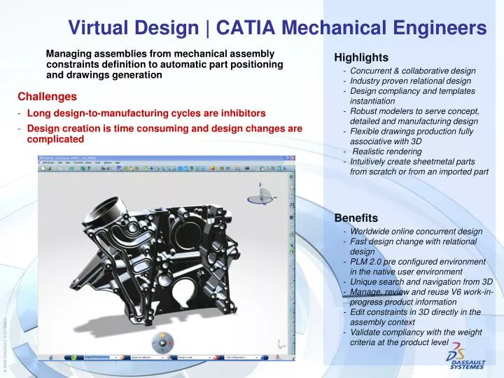 virtual design catia mechanical engineers
