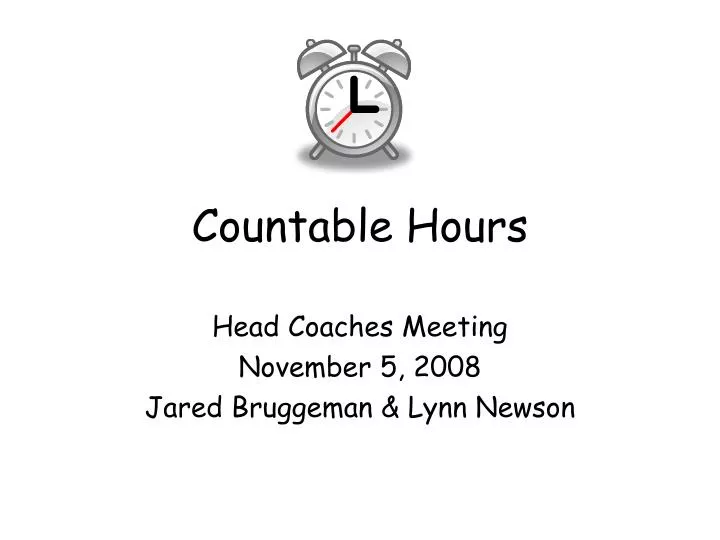 countable hours