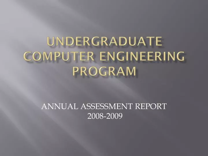 undergraduate computer engineering program