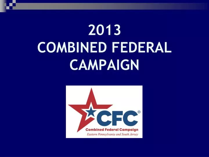 2013 combined federal campaign