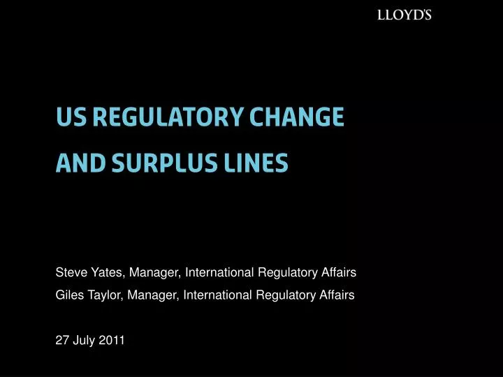 us regulatory change and surplus lines