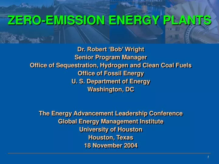 zero emission energy plants