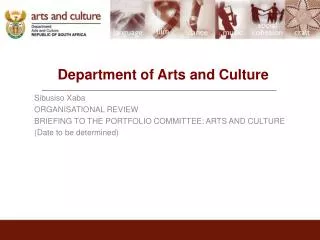 Department of Arts and Culture