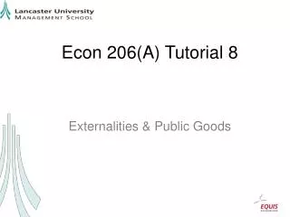 Econ 206(A) Tutorial 8