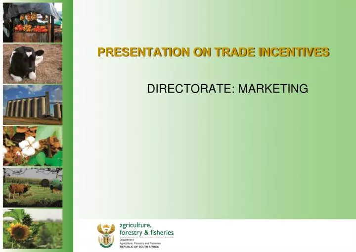 presentation on trade incentives