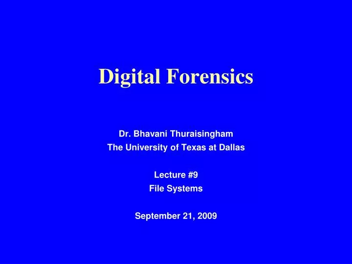 digital forensics