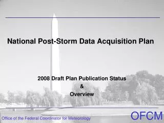 National Post-Storm Data Acquisition Plan