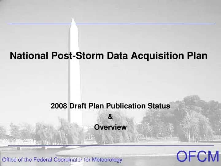 national post storm data acquisition plan