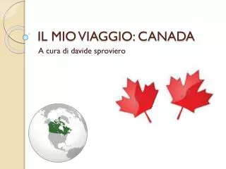 il mio viaggio canada