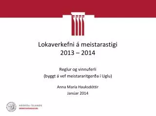 lokaverkefni meistarastigi 2013 2014