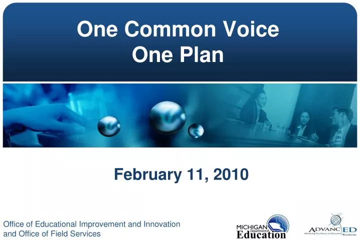 one common voice one plan