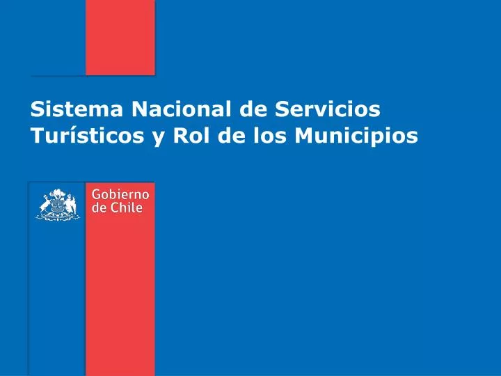 sistema nacional de servicios tur sticos y rol de los municipios