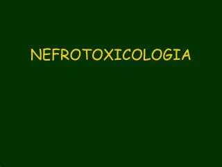 nefrotoxicologia